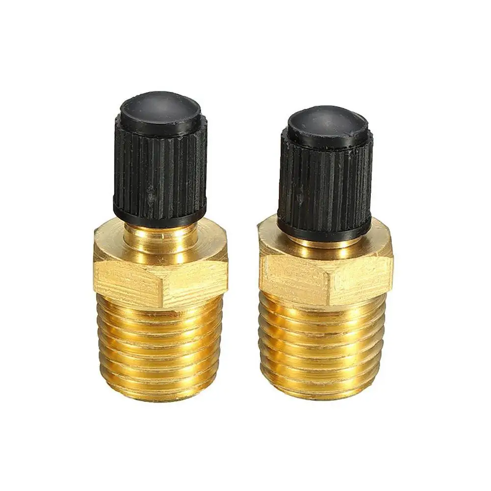 

2pcs 1/4" NPT MPT Brass Tire Tyre Air Compressor Tank Fill Valves For D unlop Valve Car-Styling Car Accessories Dropshipping