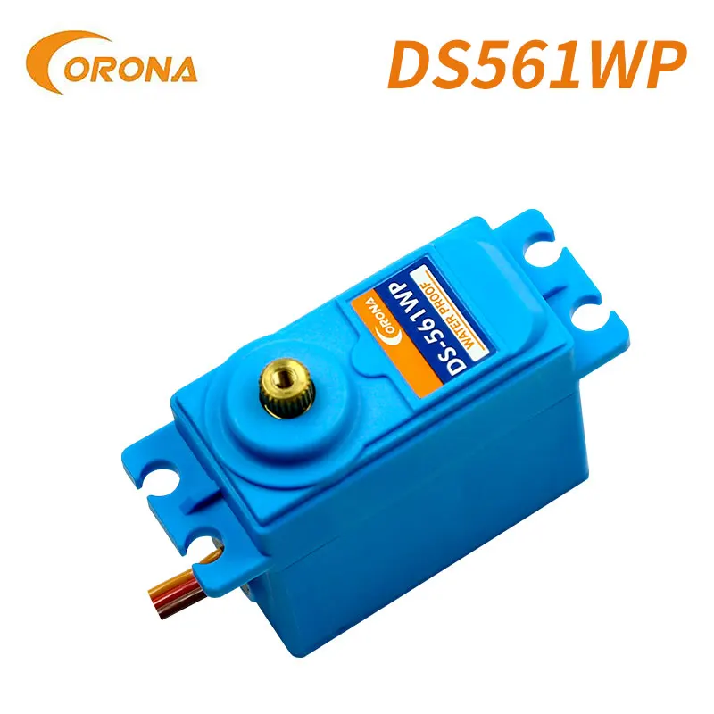 Корона DS561WP 10кг 0,16сек водонепроницаемый металлический сервомотор стандартного размера для управления RC-автомобилем, полетом самолета.