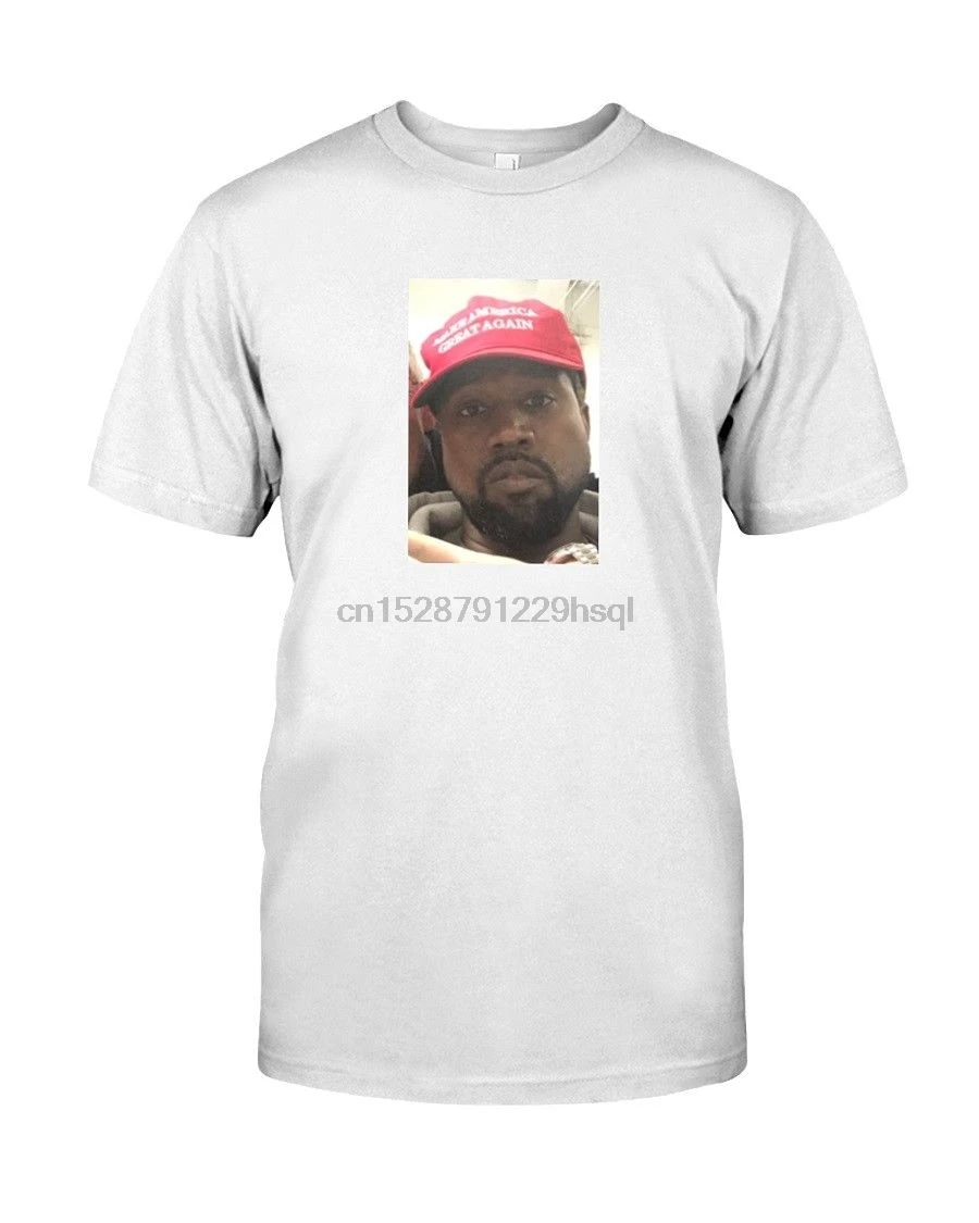 Футболка Kanye с капюшоном West MAGA сделай Америку великолепной снова Трампом новинка