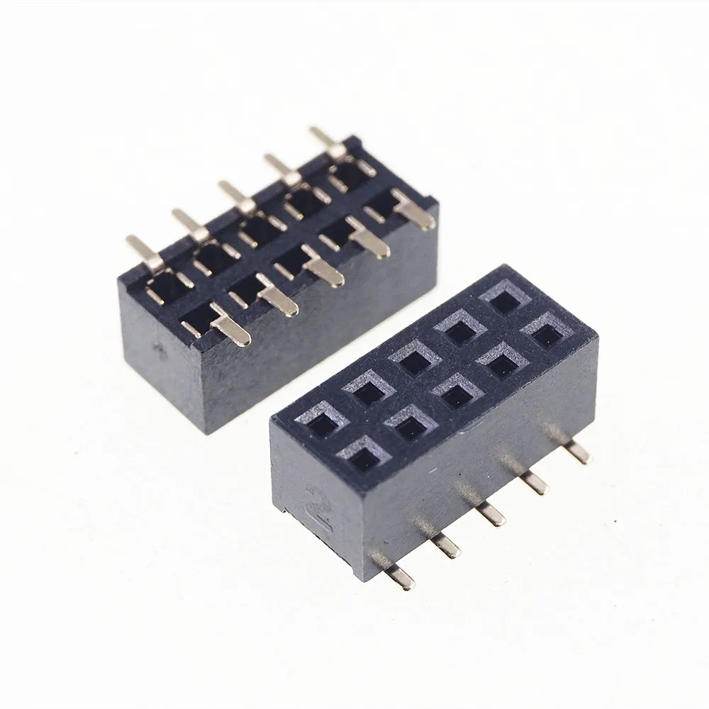 100 шт. 2x5 P 10 Pin 2 0 мм штырьковый штырь женский двухрядный SMT PCB поверхностное