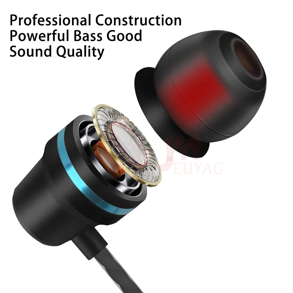 Профессиональные наушники вкладыши металлические с тяжелыми басами и качеством