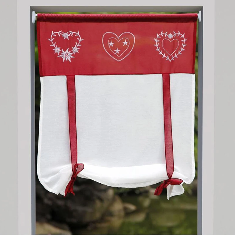 Занавес с вышивкой в римском стиле занавес рустикальном занавески для гостиной