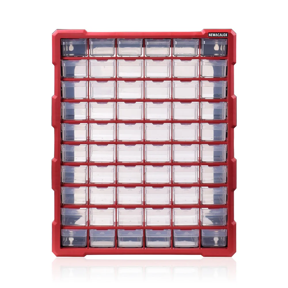 

NEWACALOX 39 Drawer Big Organizer Hardware and Craft Cabinet household Tool Box Plastic Small Parts Storage Multi Casket Case