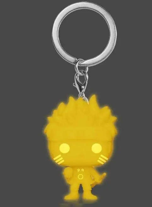 Ботинки в стиле аниме Naruto Шесть Путь светится темноте брелок Рисунок