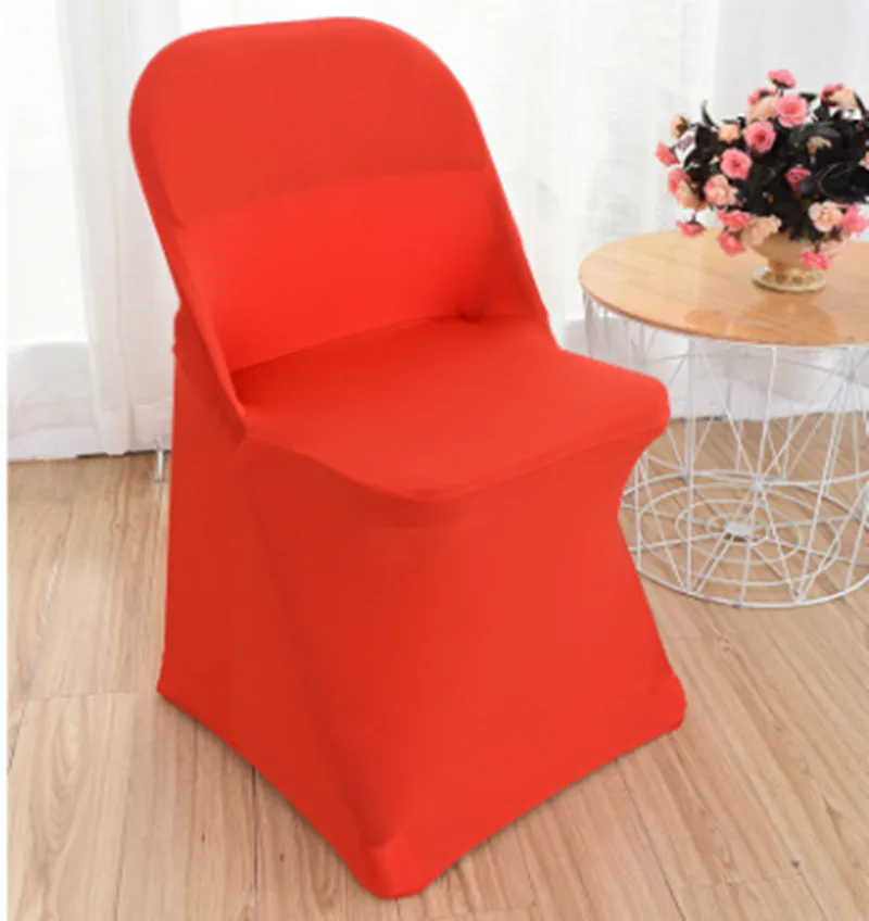 Складные Чехлы для стула WedFavor из спандекса и лайкры 50 шт. растягивающиеся отелей