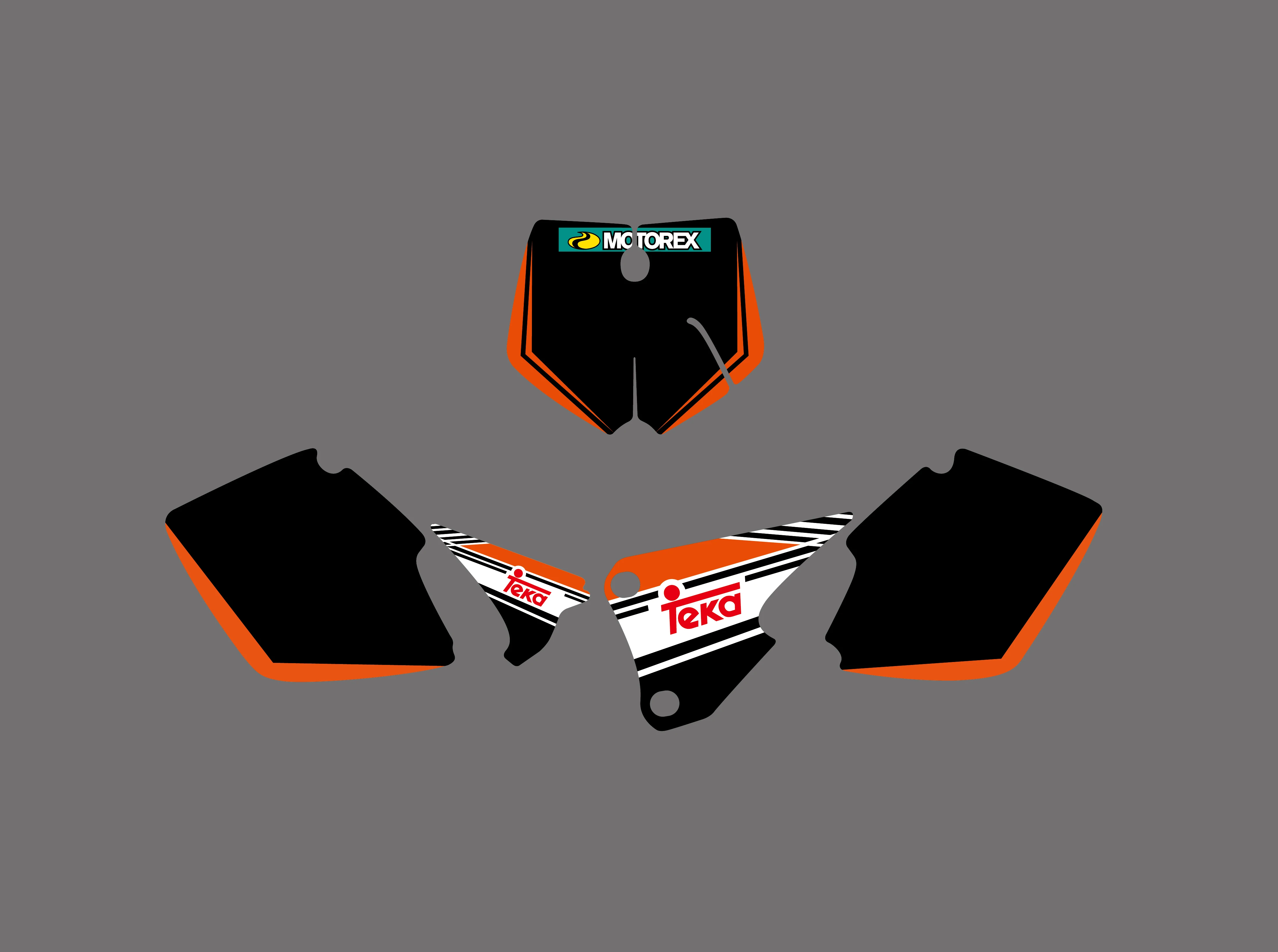 Новые графические наклейки для KTM SX 125 250 380 1998 SX400 2000 520 MXC 2002 200 300 2002|Наклейки и