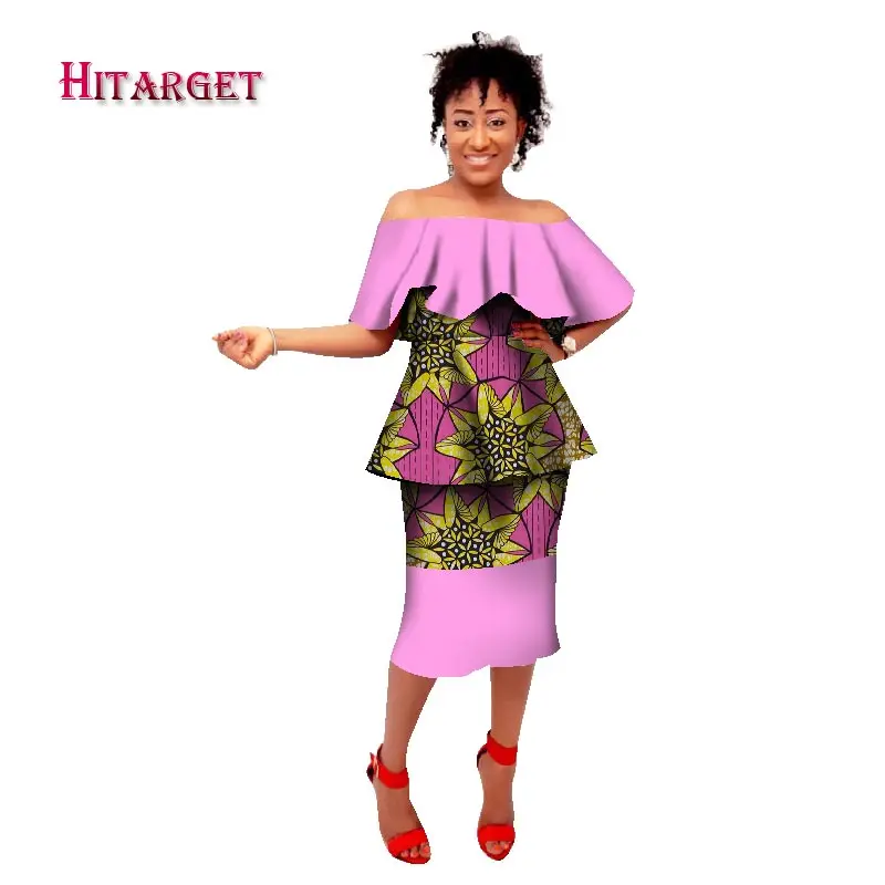 Женские платья в африканском стиле Анкары Дашики с воском батик на лето и осень