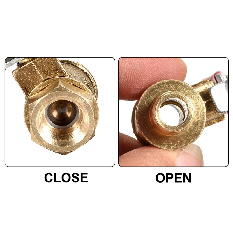 

Brass Air Ball Valve Shut Off Switch G1/8 Male to Female Pipe Coupler