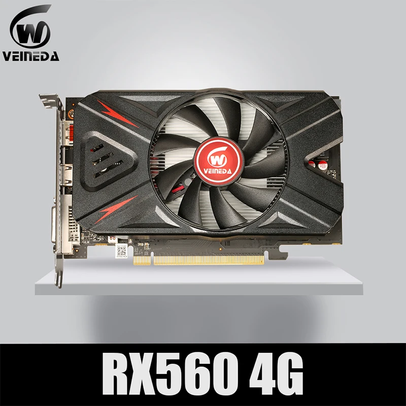 Оригинальная графическая карта VEINEDA RX 560 4 Гб графический процессор rx ГБ 4G игровая