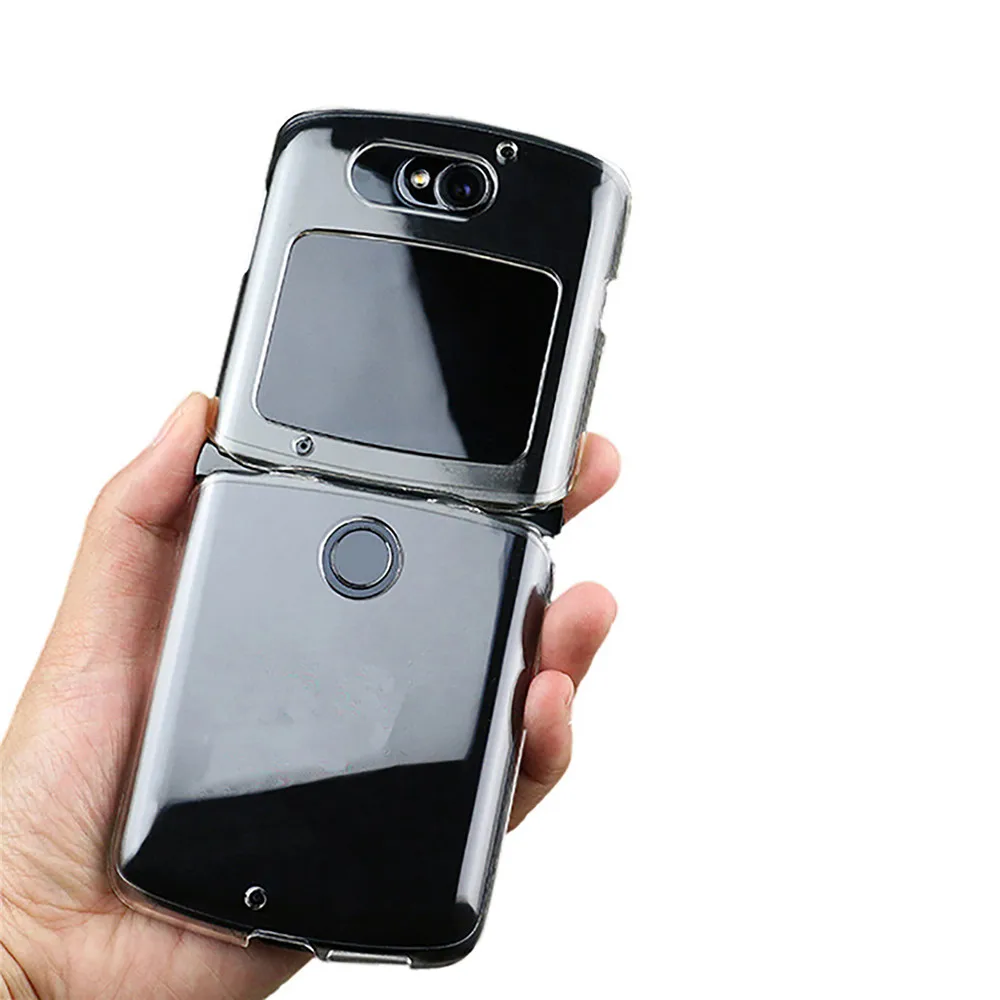 

Transparent Protective Shell Back Cover Phone Case Sleeve for Motorola Razr 5G Folding SmartPhone Accessories