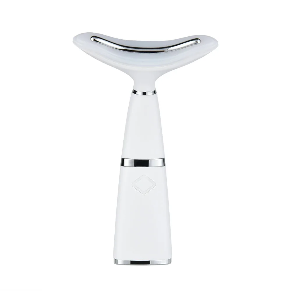 

2021 New Face Massager For Women Led Photon Therapy Neck Vibration Massager Heating Wrinkle Removal Face Lifting