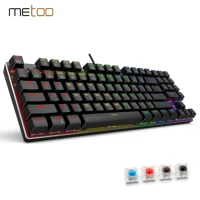 wired gaming mechanical keyboard backlit 89 key with number keys blue red brown switch for game laptop pc computer russian us