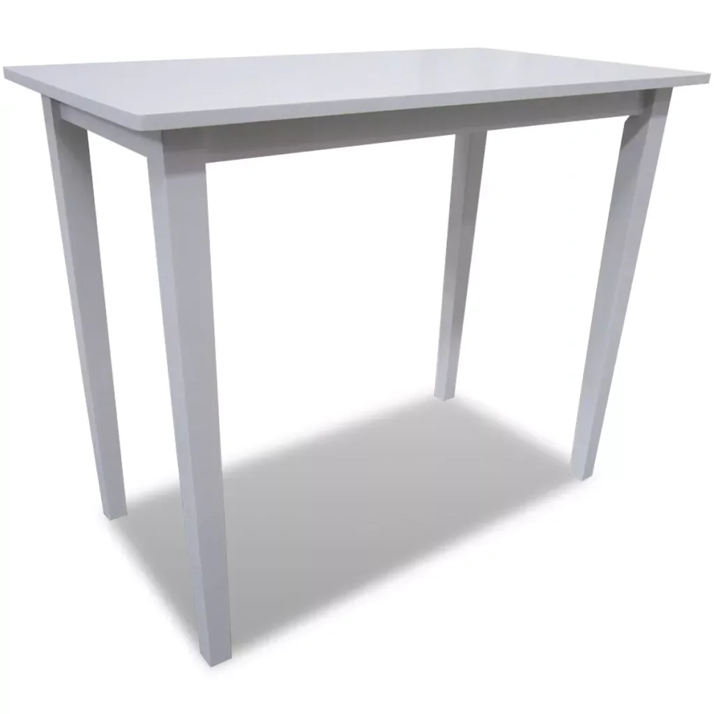 

Wooden Bar Table Brown/White 110 x 60 x 90.8 cm Modern Table for Kitchen Living Room Dining Room Furniture New Arrival