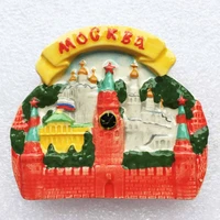 qiqipp russia moscow tourism commemorative magnetic stickers red square kremlin ceramic glaze stereo refrigerator stickers