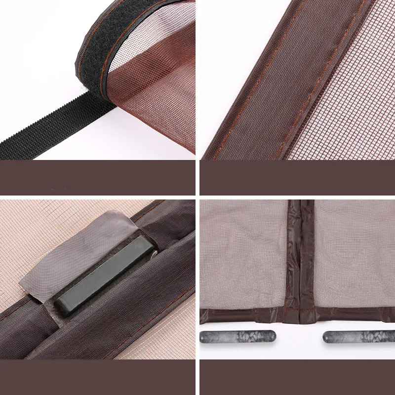 

NEW Magnetic Screen Door Curtain Anti-Mosquito Net Fly Screen Mosquito Protection Net Magnet Spring for Doors Windows