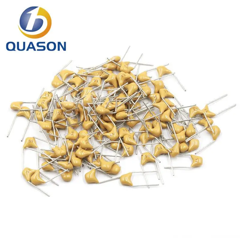

100pcs 50V Multilayer ceramic capacitor P=5.08mm 10pF 15pF 20pF 22pF 30pF 33pF 39pF 47pF 56pF