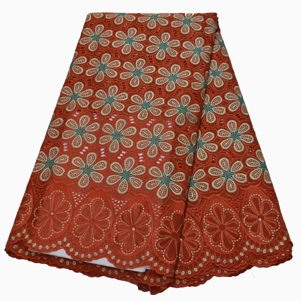 

MIQIER High Quality African nigerian tulle Lace Fabric Swiss cotton fabric Embroidery guipure lace fabric Damask Lace Fabric