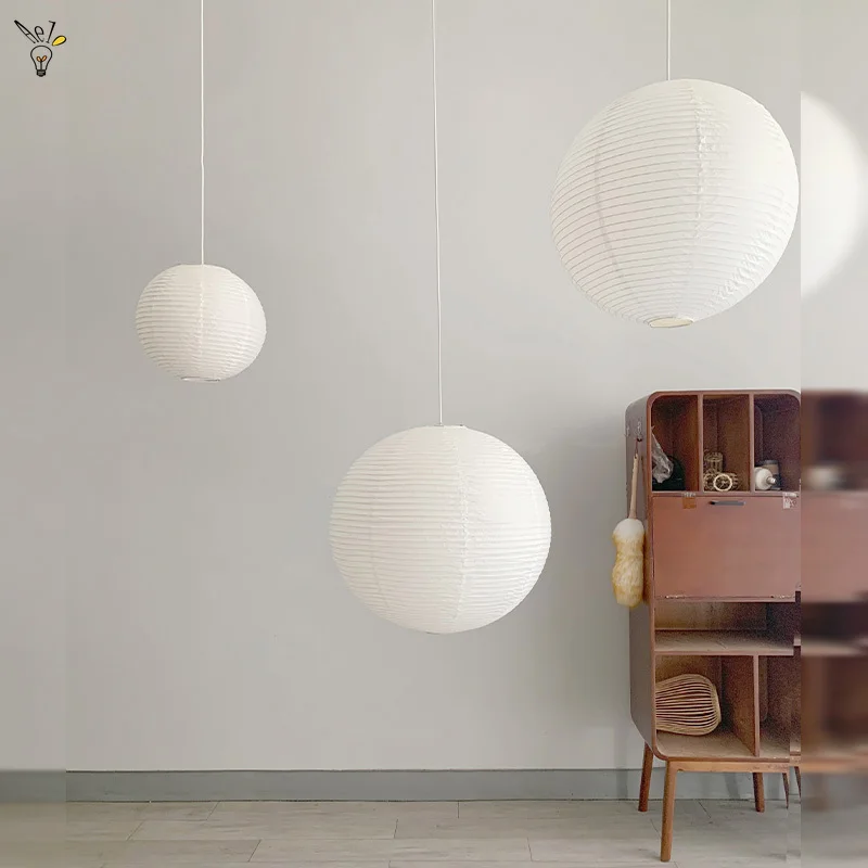 Дешево Винтажные рисовые бумажные абажуры подвесной светильник в китайском стиле ручной работы ремесленные люстры светильник для кафе ресторана ...