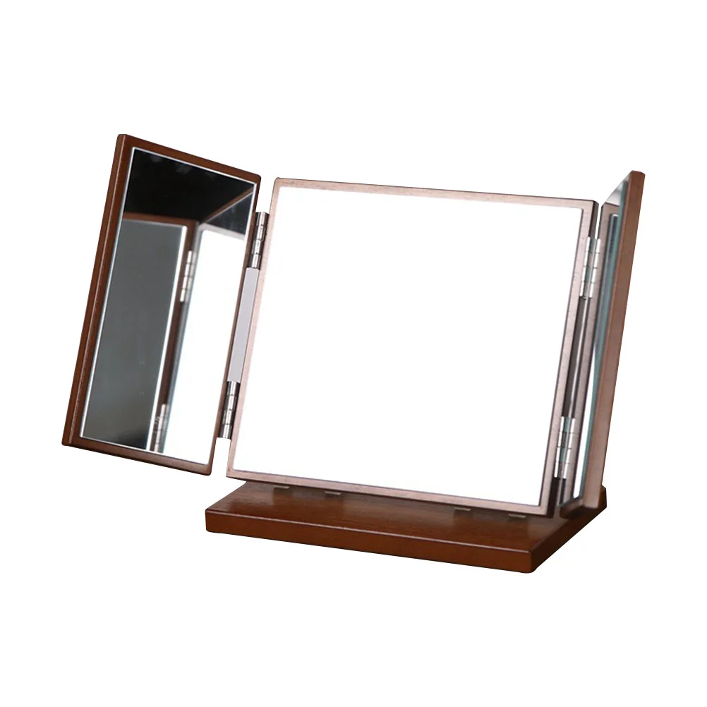 

1pc Home Use Desktop Mirror Foldable Makeup Mirror Exquisite Makeup Mirror