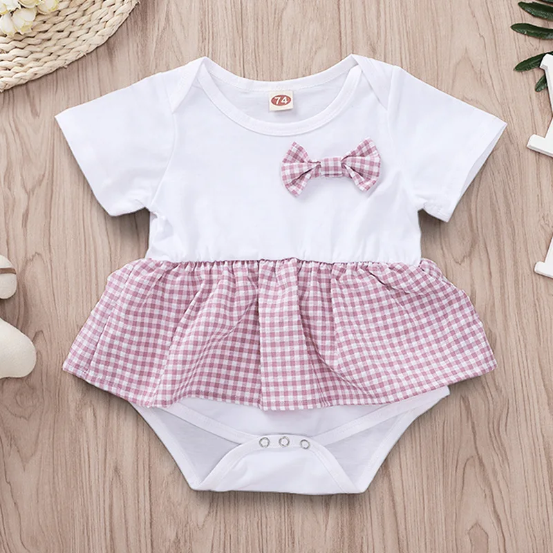 Одежда для маленьких девочек лето 2019 боди новорожденных белые комбинезоны с