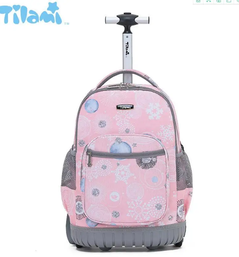 16 Inch Kids School Trolley Bag Rolling Luggage Backpacks wheeled Backpacks for school Travel trolley Wheeled backpacks bag