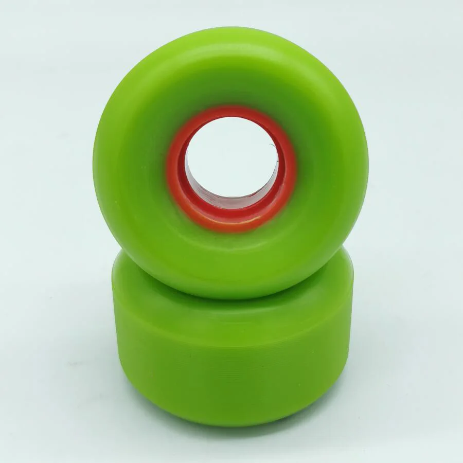 Хорошее качество зеленые конические колеса для скейтборда 56 мм колесо с отскоком