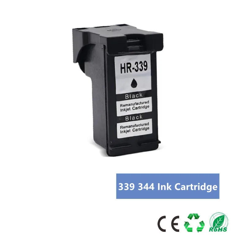 1Pk Black Совместимый 339 344 чернильный картридж для hp 339 для hp 344 для hp officejet 7210 7313 7410 Photosmart 2710 8450 принтер - Цвет: 1Pk Black