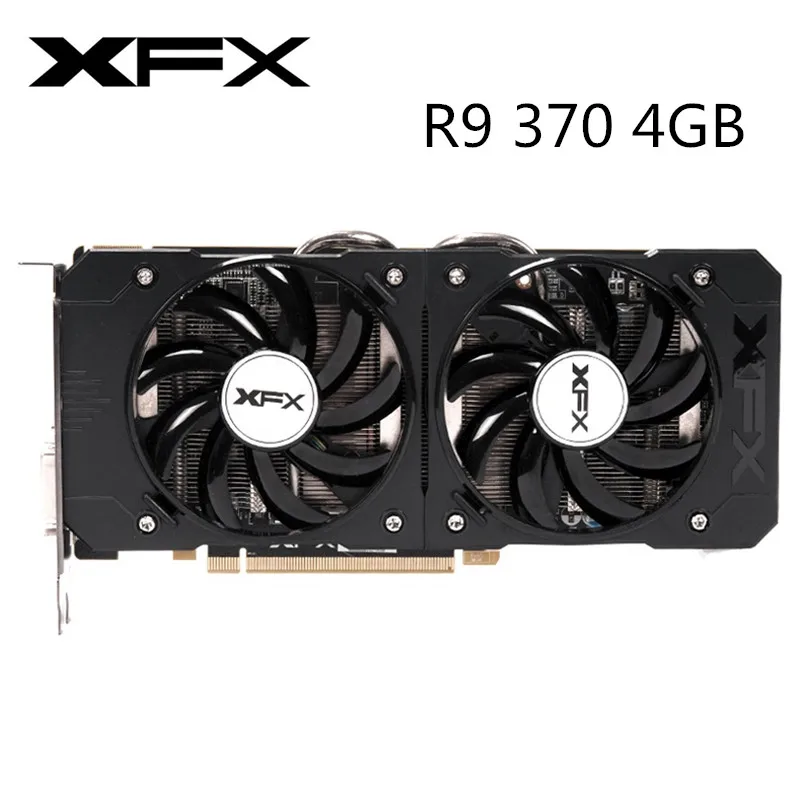 Видеокарта XFX R7, R9 370, 4 Гб, для настольного ПК, PCI-E