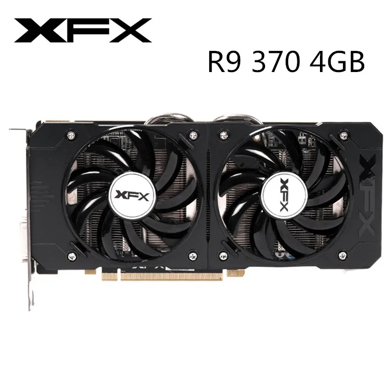 Original XFX R7 R9 370 4GB Video Card AMD Radeon 370X Graphics Screen Cards GPU Desktop PC PCI-E Game Map Videocard | Компьютеры и