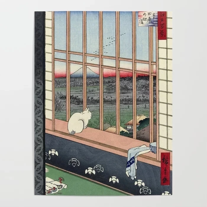 

Home Decoration Hd Prints Painting Bobtail Cat Pictures Wall Art Modular Canvas Poster Anime Scenery Bedside Background Modular