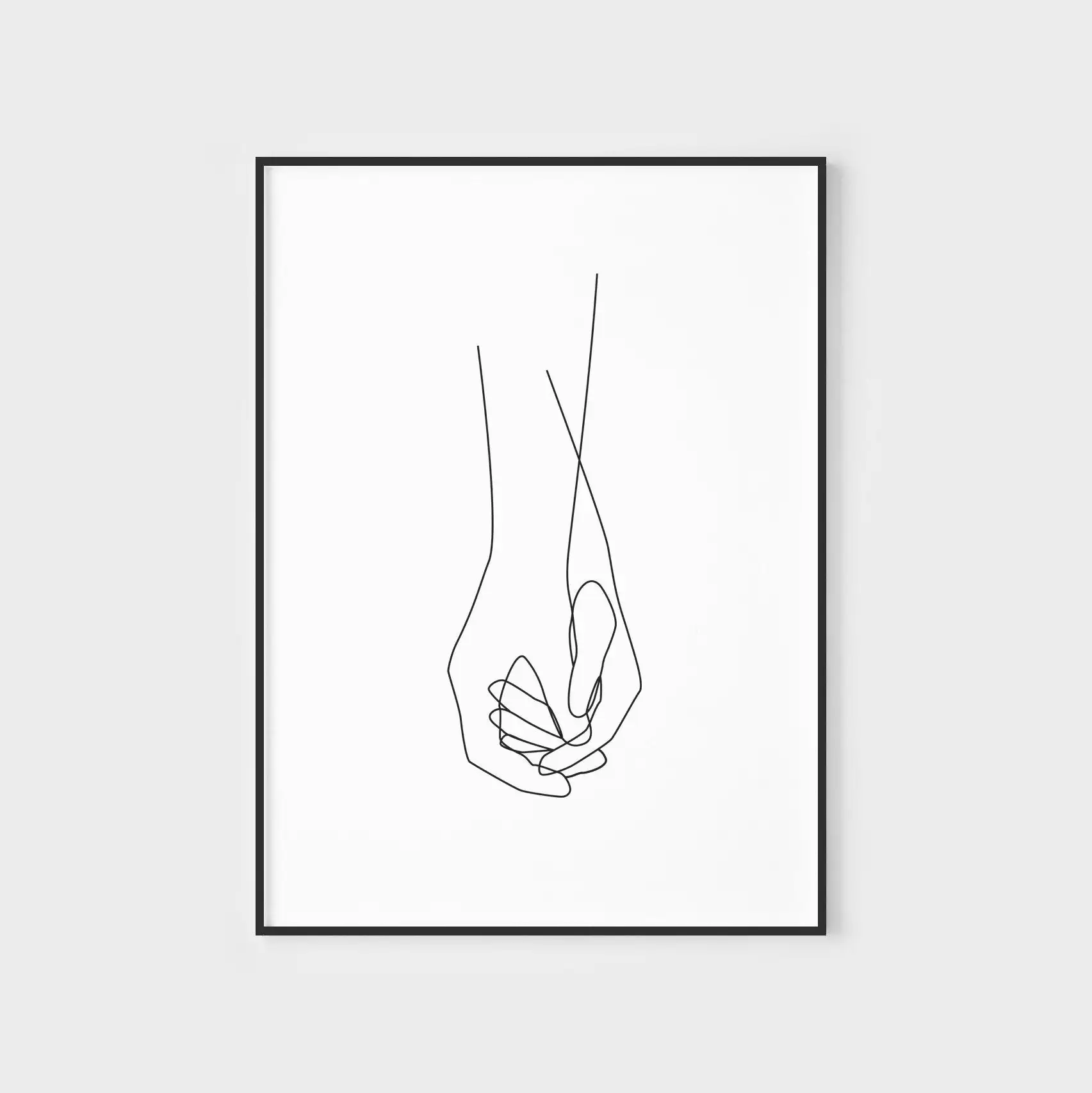 Постер на руку рисование линий искусство за руки настенное с печатью абстрактная