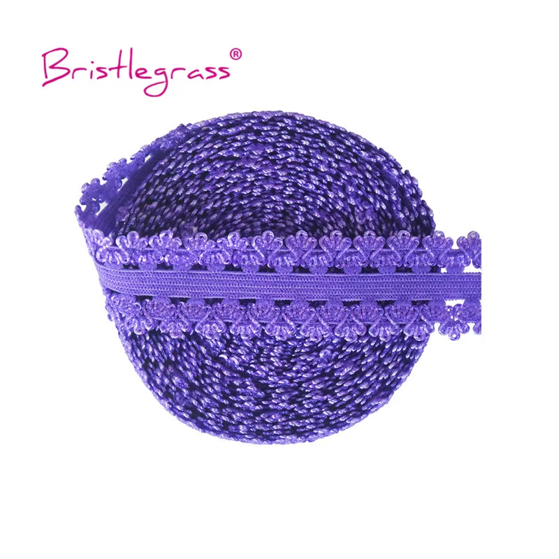 BRISTLEGRASS Combo 11 Yard 3/4&quot 20mm Picot Loop Crown Frilly Lace Trim Elastic Spandex Band Headband Tutu Dress DIY Sewing Craft | Дом и