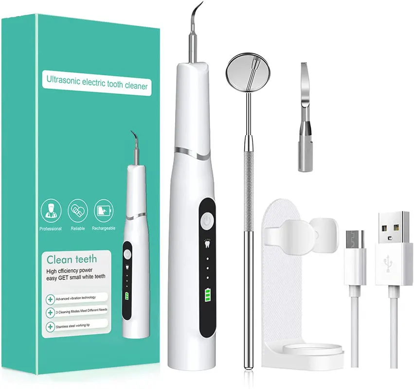 

Portable Electric USB Sonic Dental Scaler Tooth Calculus Remover Tooth Stains Tartar Tool Dentist Teeth Whitening Oral Hygiene