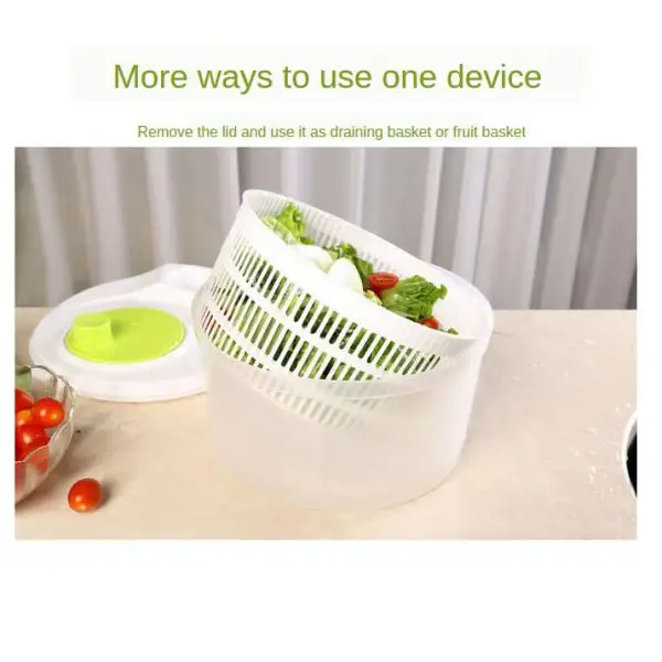 

Спиннер для салата 5 л, с чашей, с защитой от колебаний, для овощей или сушилка для латука