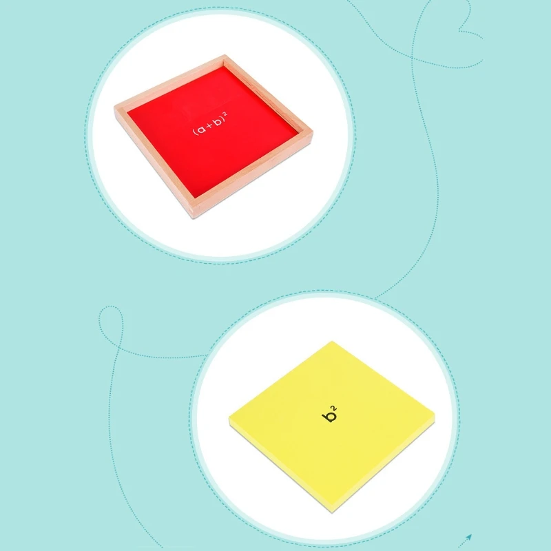 

Wooden Math Tracing Card for intellgent Improvement Pythagorean Theorem Wooden Number Counting for Kids