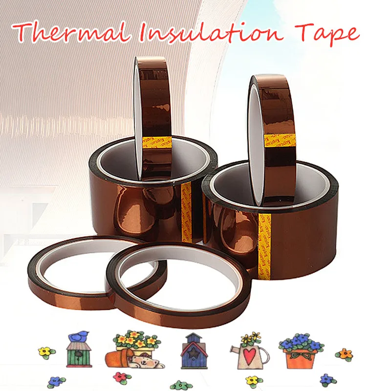 

Thermal Insulation Tape Insulation Tape Polyimide Waterproof Adhesive Tape Panel Protector High Temperature Heat Insulation Tape