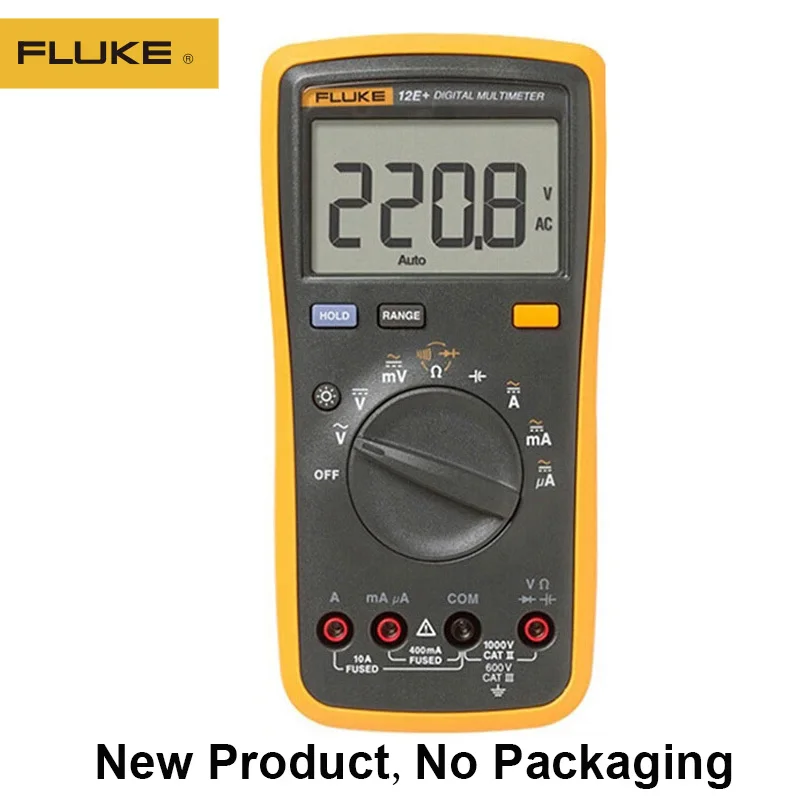 FLUKE 12E+ автоматический цифровой Диапазон мультиметр DMM AC/DC/диод/R/C тестер напряжения тока
