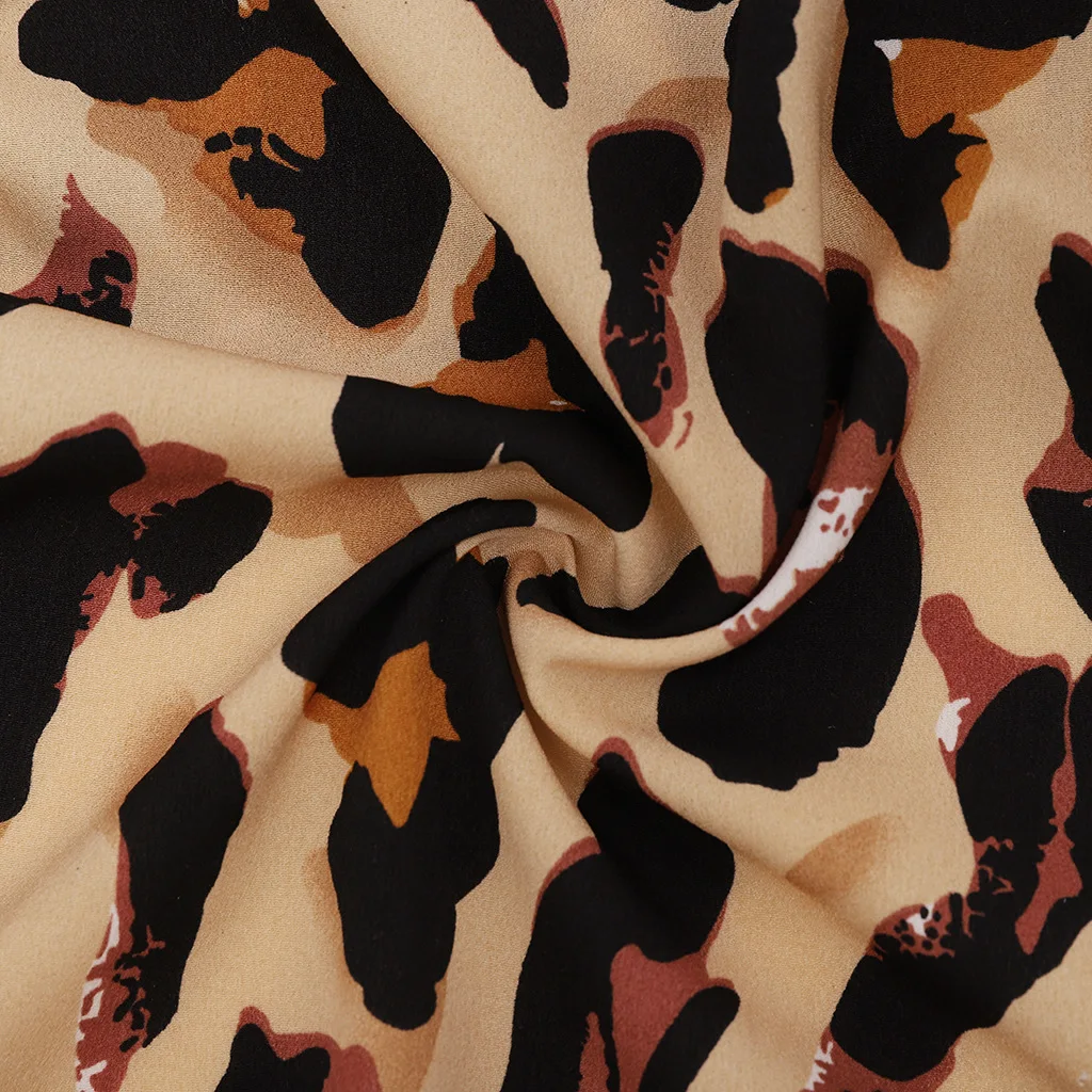 2019 сексуальное леопардовое платье с глубоким v образным вырезом и коротким