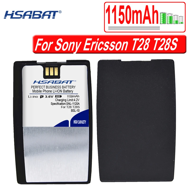 HSABAT 1150 мА/ч, BSL10 BSL-10 Батарея для sony Ericsson T28 T28S T28SC T29 T39 T520 T320 R520 R320 автобус-11