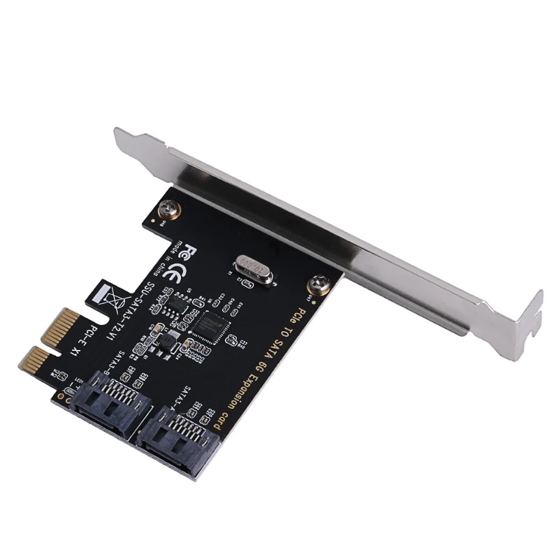 

PCIe PCI Express to SATA3.0 2-Port SATA III 6G Controller Expansion Card Adapter 27RA
