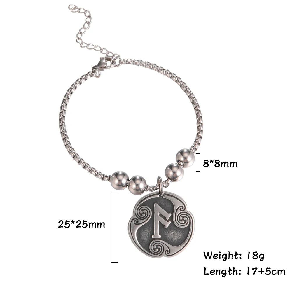 2022 Odin Runes скандинавские буквы шармы браслет из нержавеющей стали Futhark Futhorc