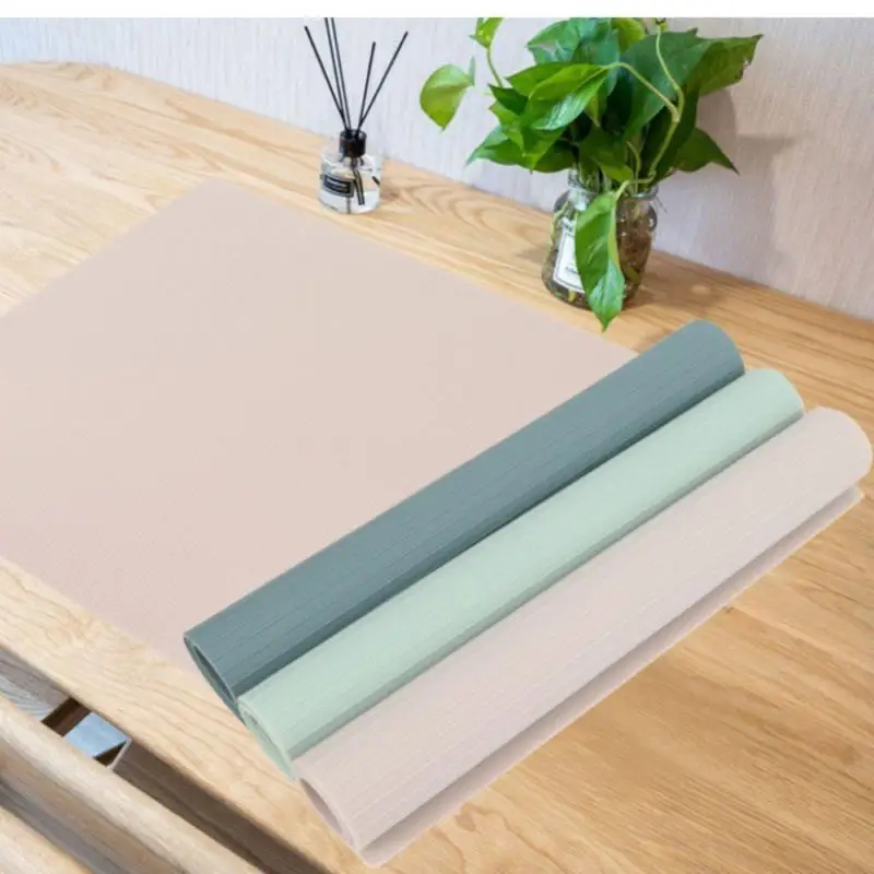1pcs Table Mats Thickened Silicone Placemat Striped Waterproof Place Insulation Coaster Non-Slip Decoration 45x30cm | Дом и сад