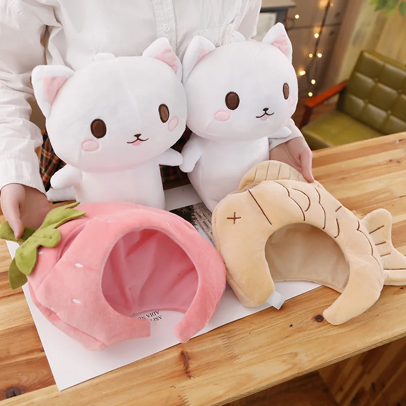 Корейская популярная кукла кошка тайяки ins подвеска на рюкзак плюшевая игрушка