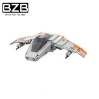 bzb moc star shadow series v wing aircraft 35204 high tech building block model brick parts kids puzzle game diy toys best gifts