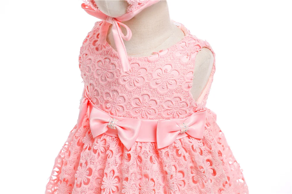 Платье на крестины для маленьких девочек полная кружевная одежда крещения