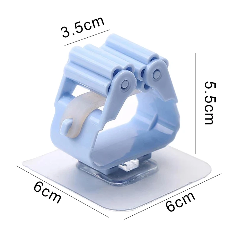 

5Pcs Wall Mounted Hanger Organizer Mop Broom Holder No-Slip Gripper Self For Hanger Mop Hook Racks Kitchen Bathroom Adhesive