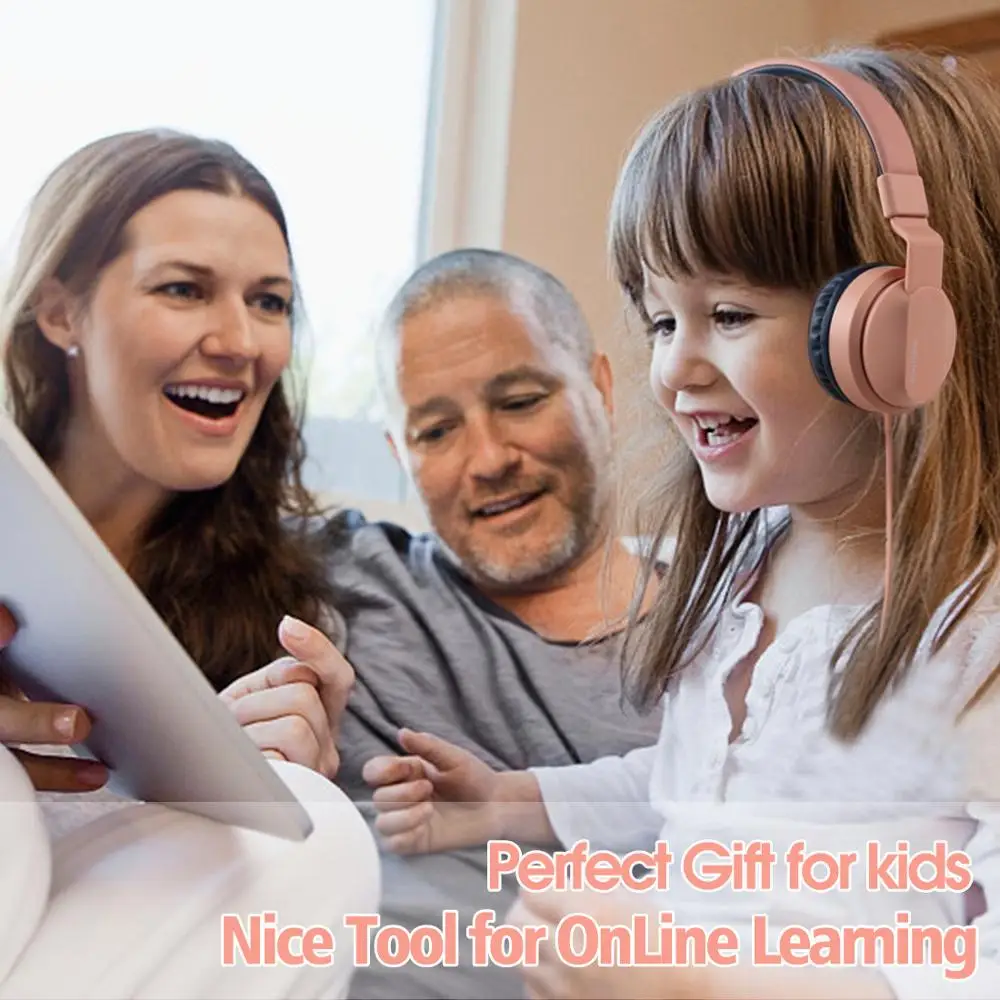 

Bluetooth 5.0 Headphone Over-Ear Kids Headphones Foldable Wired Wireless Stereo Headset with Mic Support TF Card FM Model