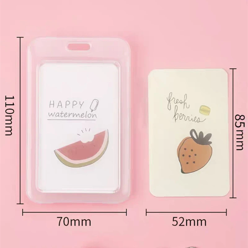 

1/3/5pcs Transparent Plastic Bank Bus Credit Card Holder Cover Storage Card Holders Women Men Kids ID Name Cards Protector Cover