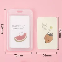 135pcs transparent plastic bank bus credit card holder cover storage card holders women men kids id name cards protector cover