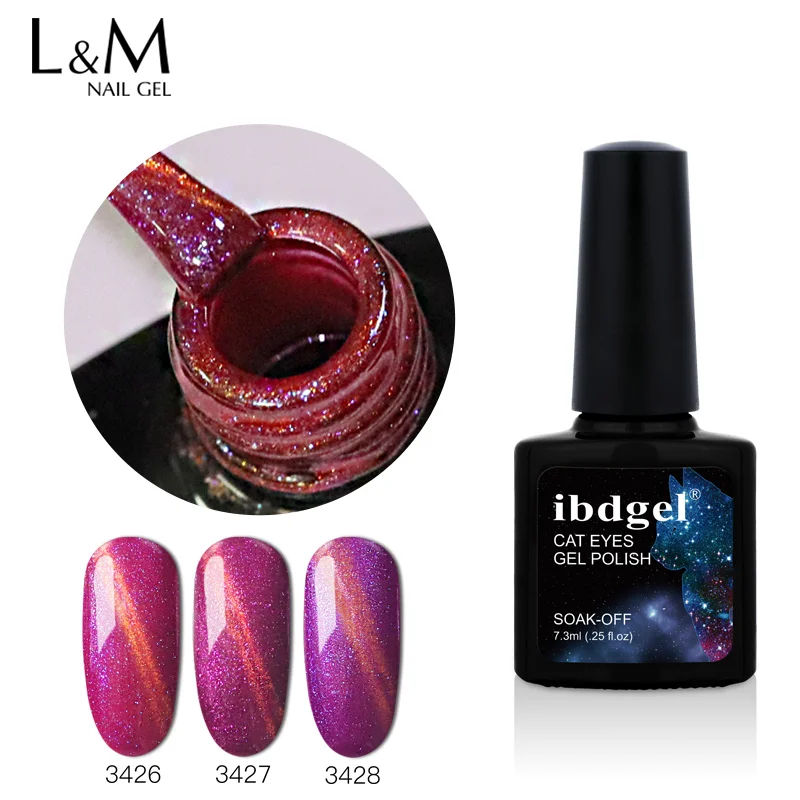 

ibdgel 12pcs chameleon Cat Eyes Color Gel Polish UV led Paint Gel Lacquer Soak Off Gel Varnish